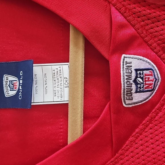 NFL authenic CHIEF JERSEY Red On-Field Jersey with White Logo - Picture 2 of 16